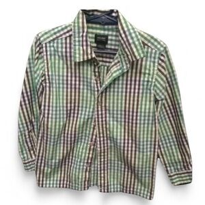 Holiday Editions Green and Black Plaid Shirt